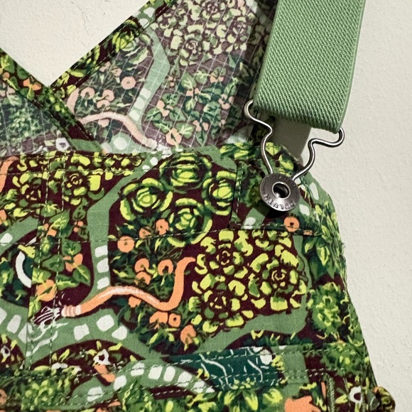 Green Patterned Overalls - Picture 7 of 9